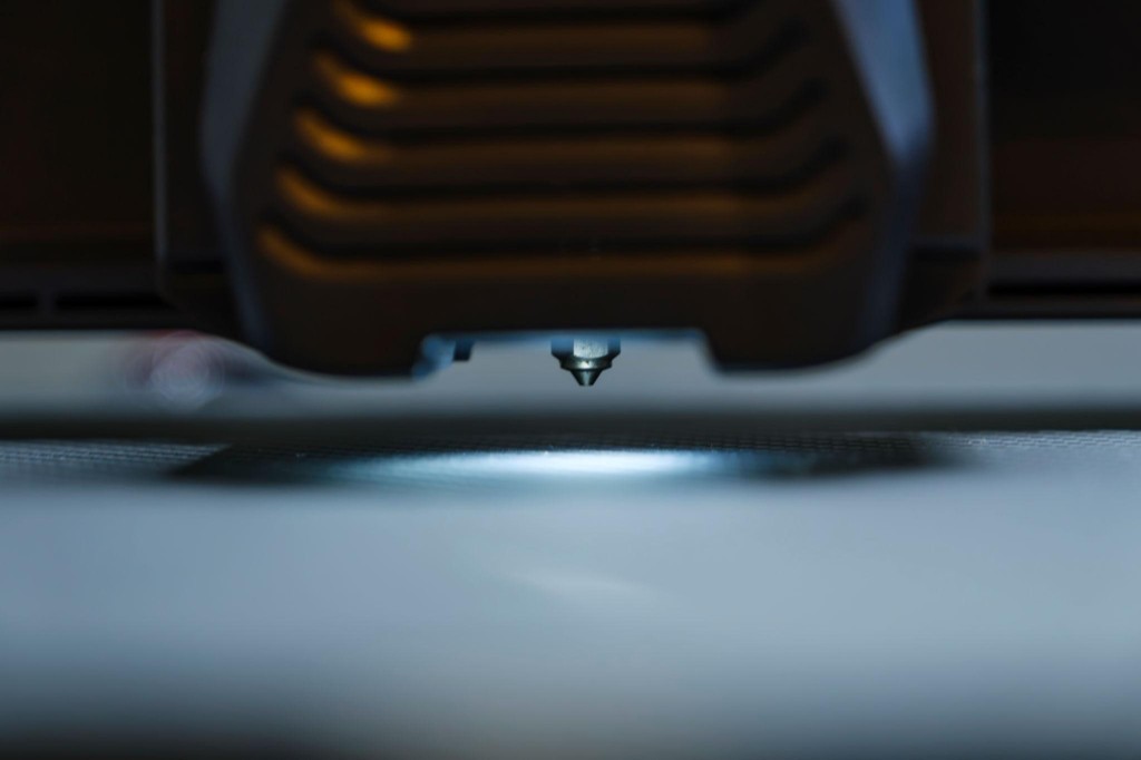 Düse im Normalzustand – bereit zum Drucken