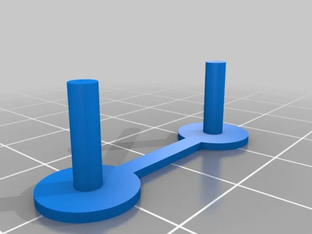 Stringing-Test: Sauberer Druck ohne Fäden zwischen zwei Türmen